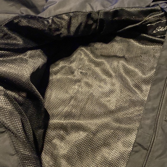 Men’s Black Eddie Bauer Windbreaker w/Hood - Picture 9 of 11
